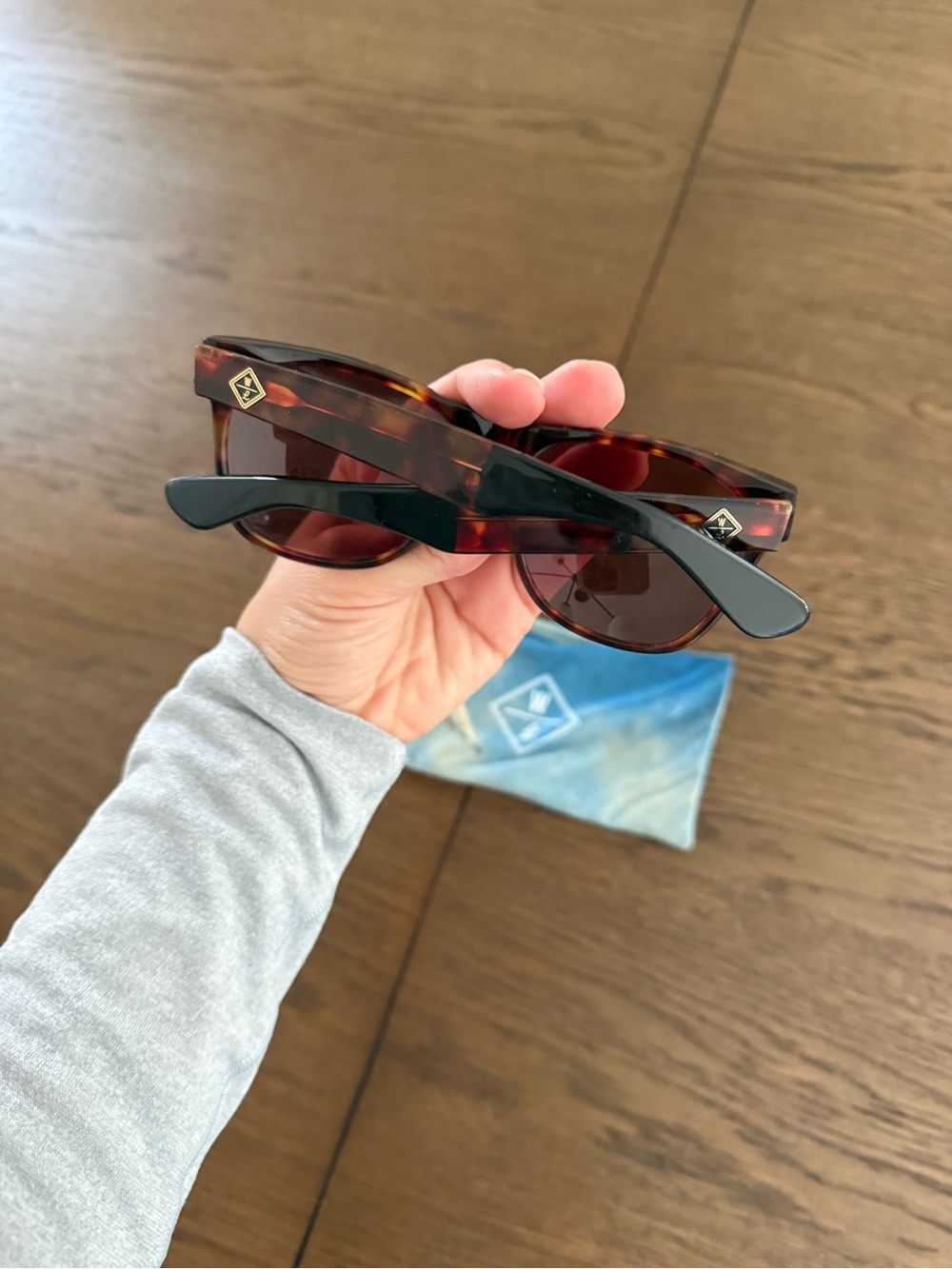 Wanderlust + Co Tortoise Shell Sunglasses with Brown Lenses